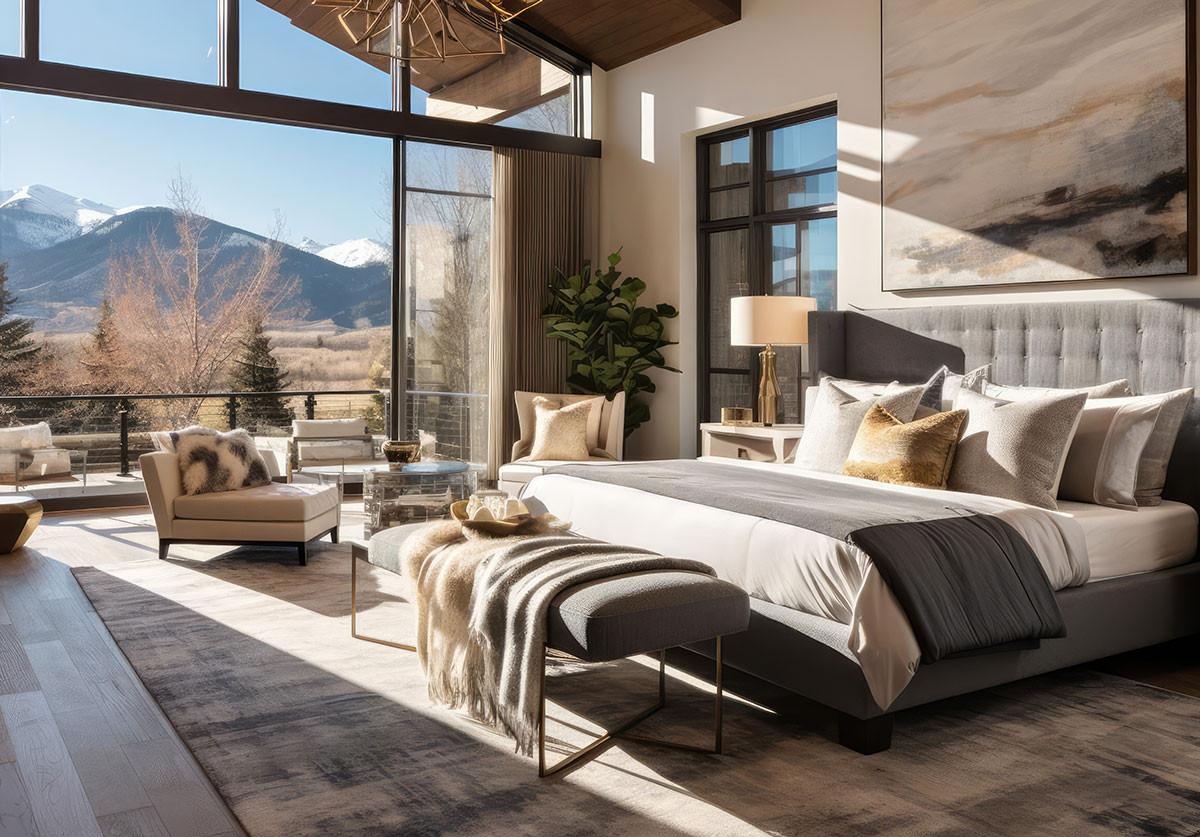 Акценти от плюшена материя и кожа