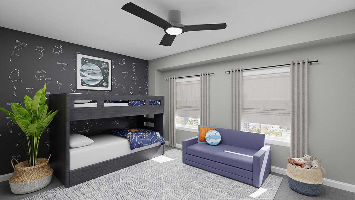 Детска стая за двама: идеи за удобно и функционално зониране