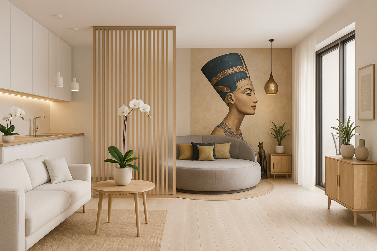 Scandinavian Living with Egyptian Elegance