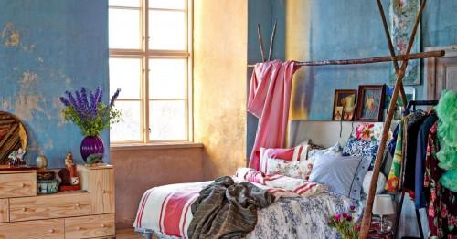 Бохемски стил в интериора на спалнята