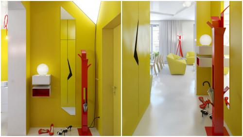 Жълто шикозно антре