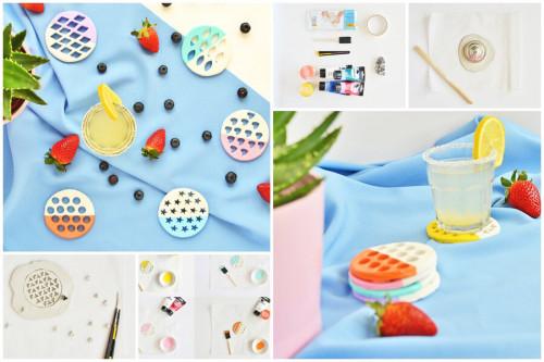 Очарователни подложки за студените напитки през лятото