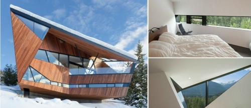 Нестандартен дизайн на планинска хижа за ценители