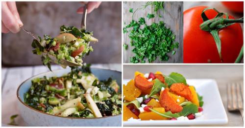 Използвайте наличните продукти за създаването на тези уникални есенни салати