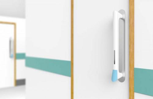 Дръжка за врата със система за дезинфекция