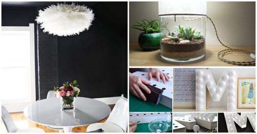 Превърнете подръчните материали в уникални осветителни тела за дома