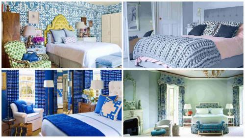 4 нюанса синьо в спалнята