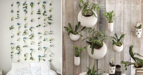 Как да си направите сами флорална украса за стена