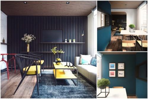 Невероятен интериорен дизайн на апартаменти в 44 кв. м.