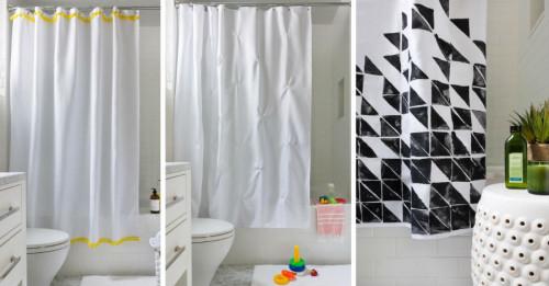 3 нискобюджетни начина да се сдобиете с уникални и артистични завеси за баня