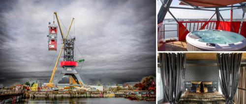 Удивителна архитектура: Завърши строителството на невероятния хотел-кран