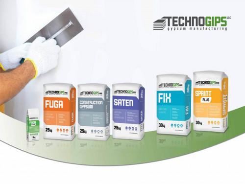 Техногипс - сухи смеси с обновена визия