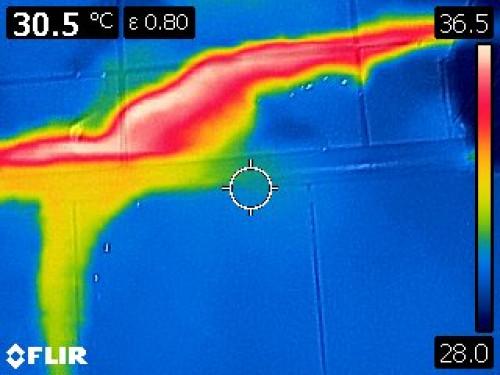 откриване на течове с термокамера