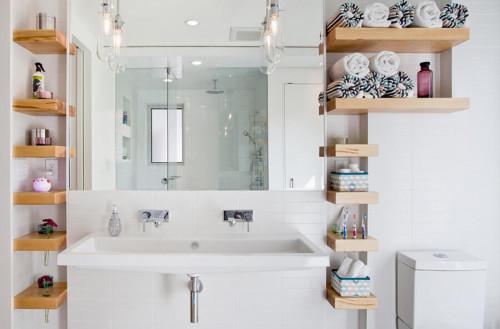 Отворените рафтове създават усещане за по-голямо пространство