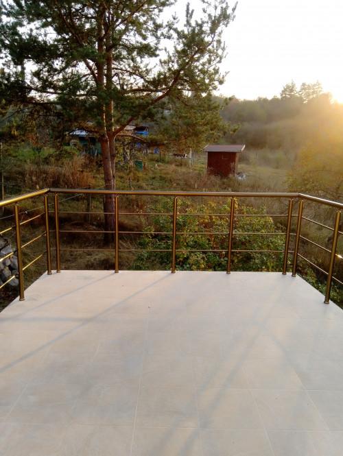 Алуминиев парапет цвят "бронзе"