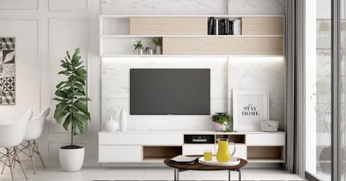 5 идеи за декорация на пространството зад телевизора