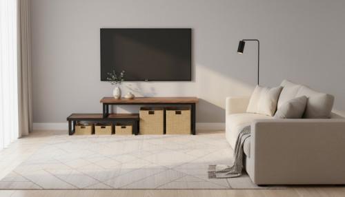 TV рафтове орех
