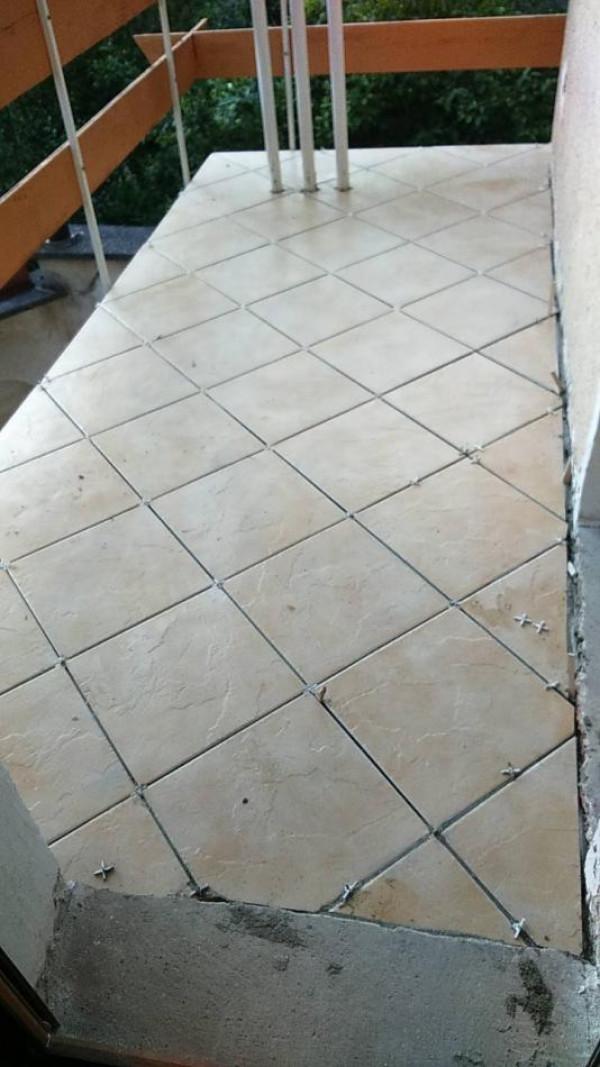 Тераса лепеж на плочки по диагонал...