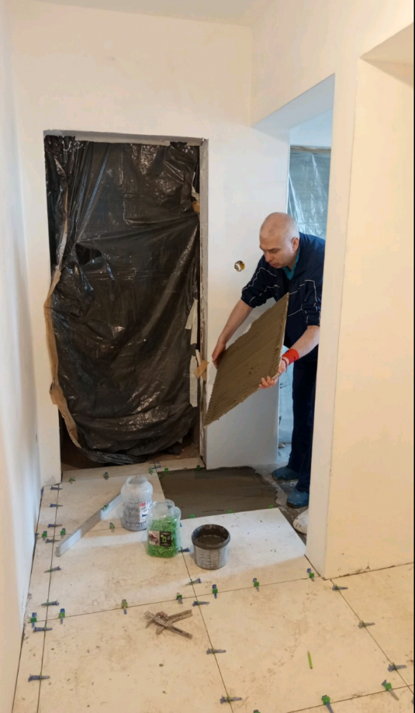 Полагане на гранитогрес