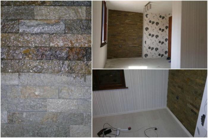 Винили и ивайловградски камък за стените