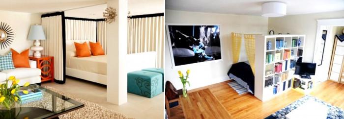 ...Изолирайте леглото със завеси