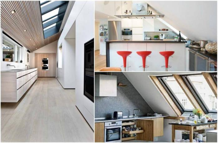 13 атрактивни и функционални кухни за вашата мансарда