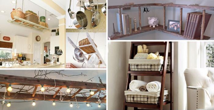 Креативни начини за повторно използване на стара стълба