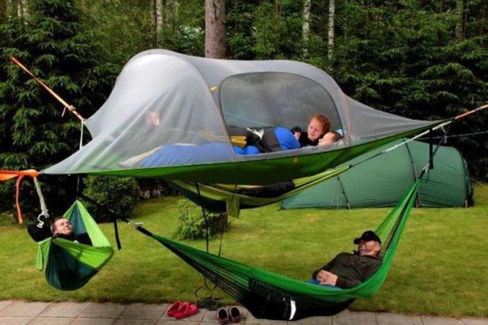 Въздушни палатки с бонус хамаци