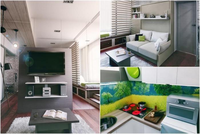 Модерно жилище, побрано в невероятните 21 кв.м.