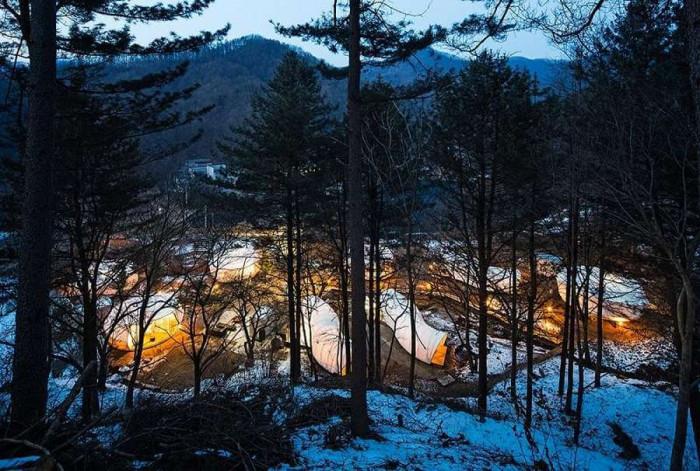 Нестандартен прочит на къмпинг, в Южна Корея
