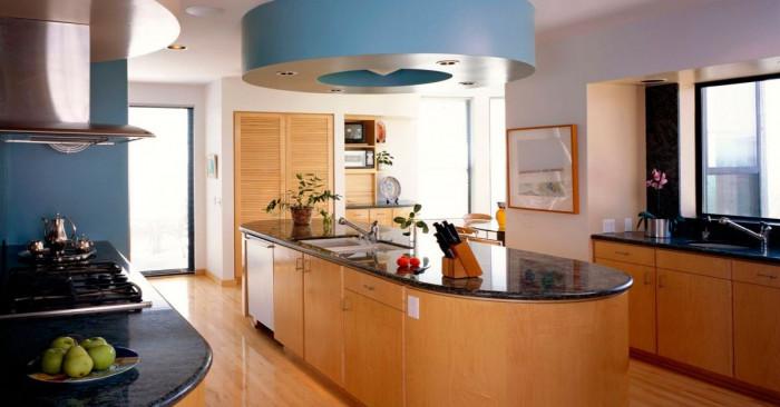 Заоблен кухненски остров