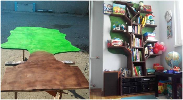 Завършената библиотека с форма на дърво