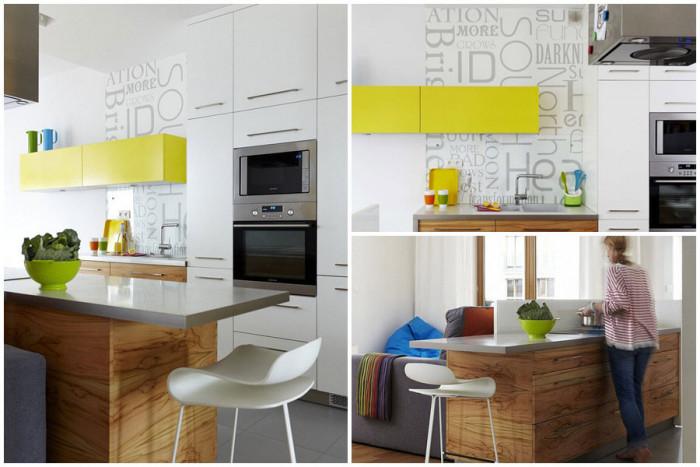 Кухнята очарова със закачливи цветни акценти