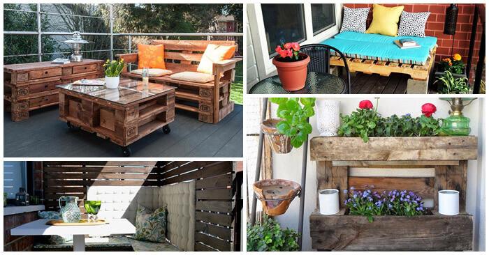 Мебели от палети за по-уютна и красива тераса