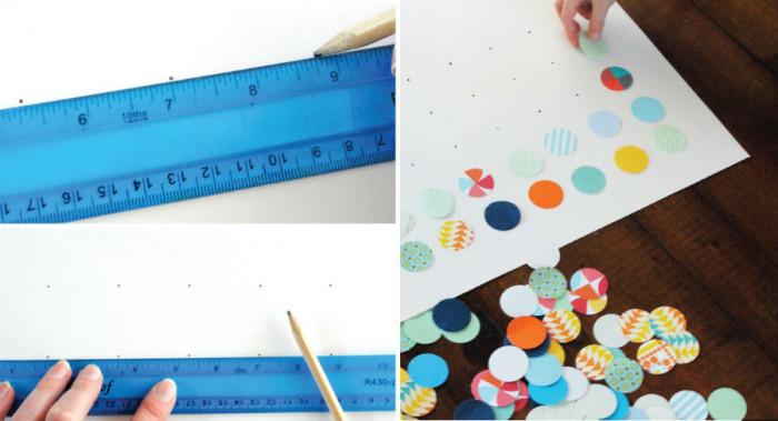 Отбележете местоположението на кръгчетата