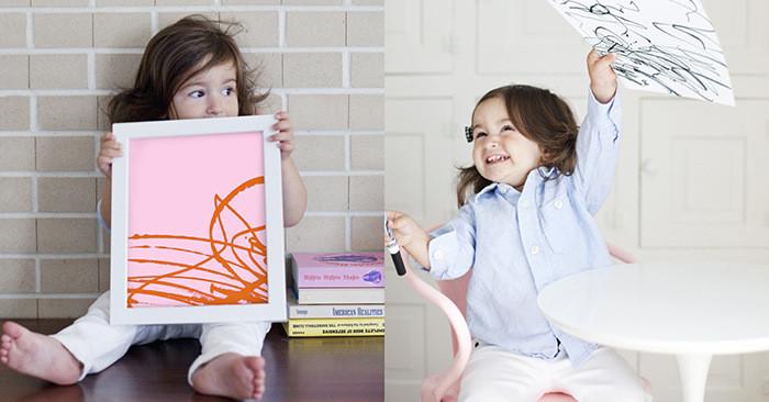 Превърнете детските рисунки в модерно изкуство