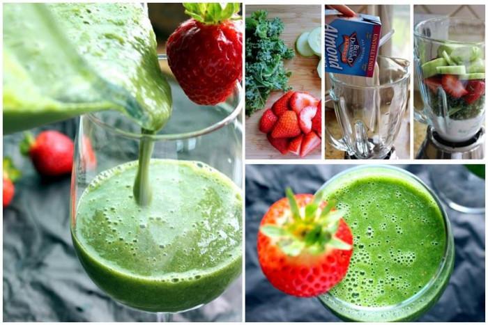 Освежаващо смути с краставица