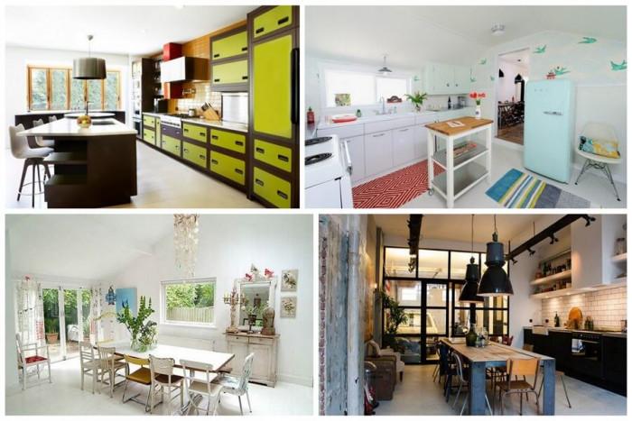 Еклектичен стил в интериора на кухнята