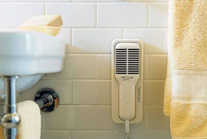 Дайте шанс на сешоара за стена