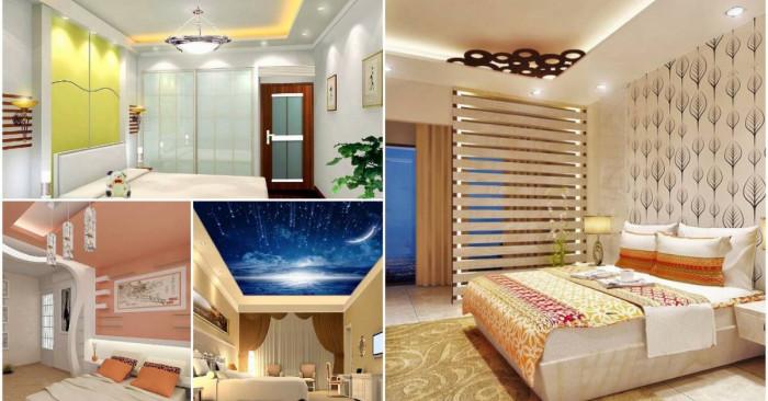 Различни видове окачени тавани за спалня