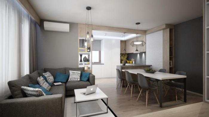 Приветлива всекидневна и гостоприемна трапезария в едно