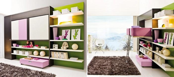 Освободете пространство в детската стая