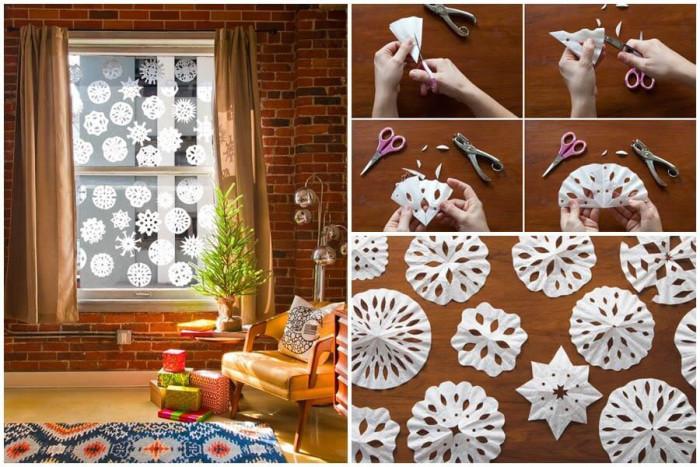 Заменете изкуствения сняг с ефектни хартиени снежинки