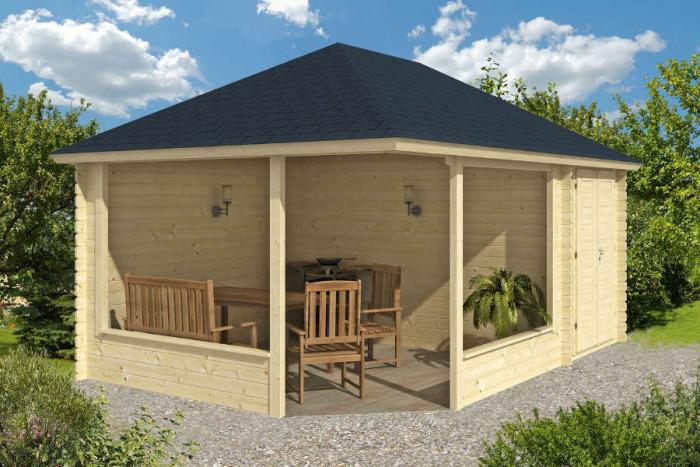 Функционалност и удобство с градинска беседка със склад