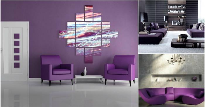 Лилавото - хитът в интерирорния дизайн за 2018