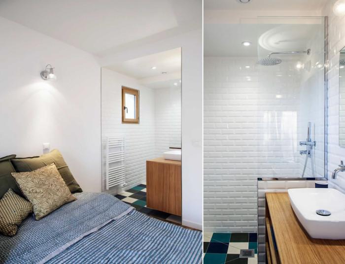 Баня и спалня на 15 кв.м.