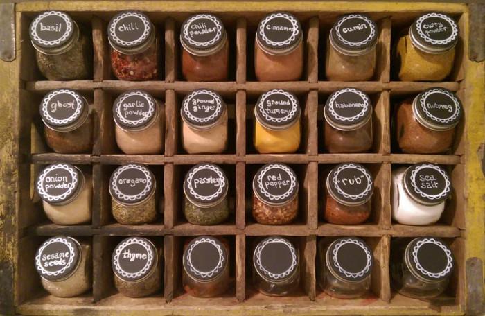 6. Стенен държач за подправки