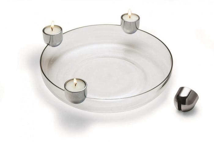 Красива фруктиера със свещи