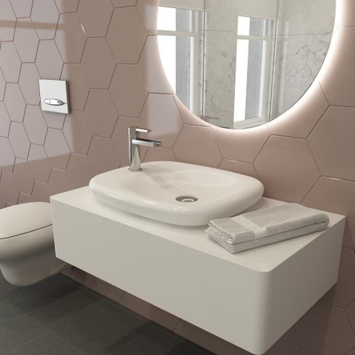 През 2016 белият цвят преобладава в банята