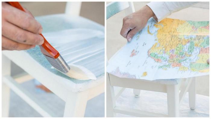 Стъпка 2: Нанесете лепило и позиционирайте картата